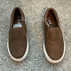 Brand new with tags, boys brown slip on sneakers